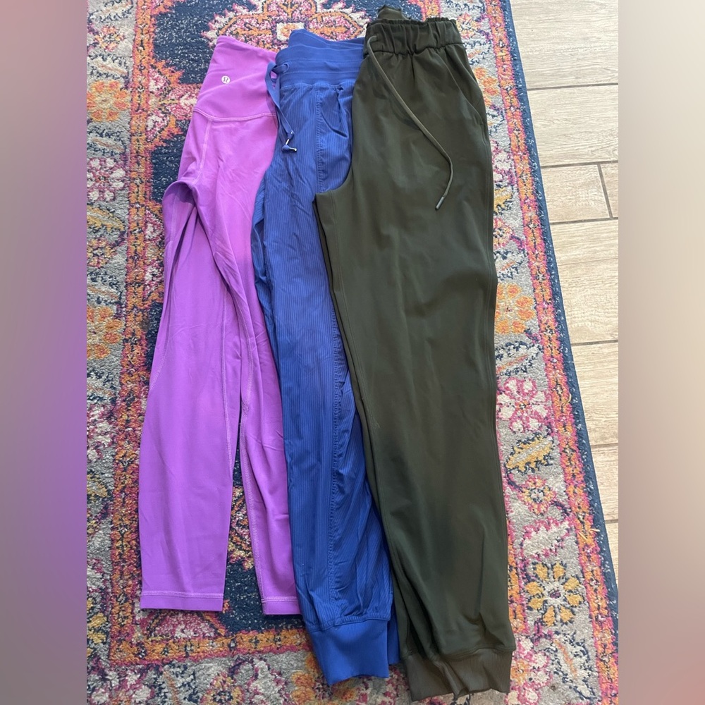3 Lululemon pants. Align and Studio Joggers